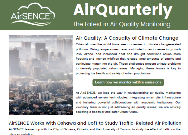 AirSENCE March 2024 Newsletter Cover Image