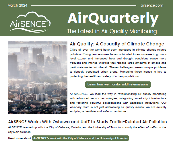 AirSENCE March 2024 Newsletter Cover Image